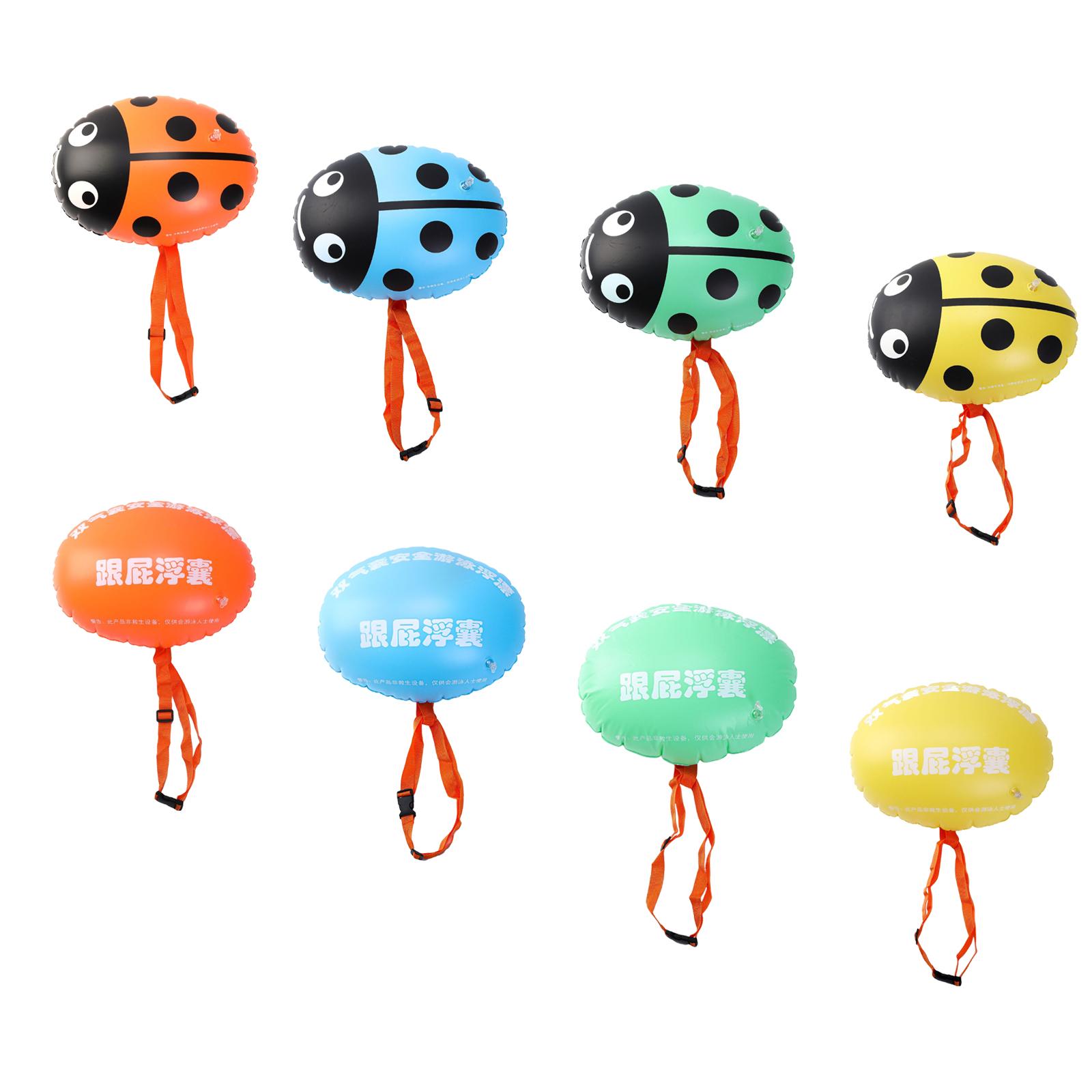 Swim Buoy Open Water - ทุ่นว่ายน้ำสำหรับเข็มขัดว่ายน้ำในน้ำเปิด ทุ่นลอยฟองพร้อมเอวปรับได้สำหรับผู้พายเรือ นักไตรกีฬา เรือแคนู ผู้ช่วยชีวิต เรือคายัค
