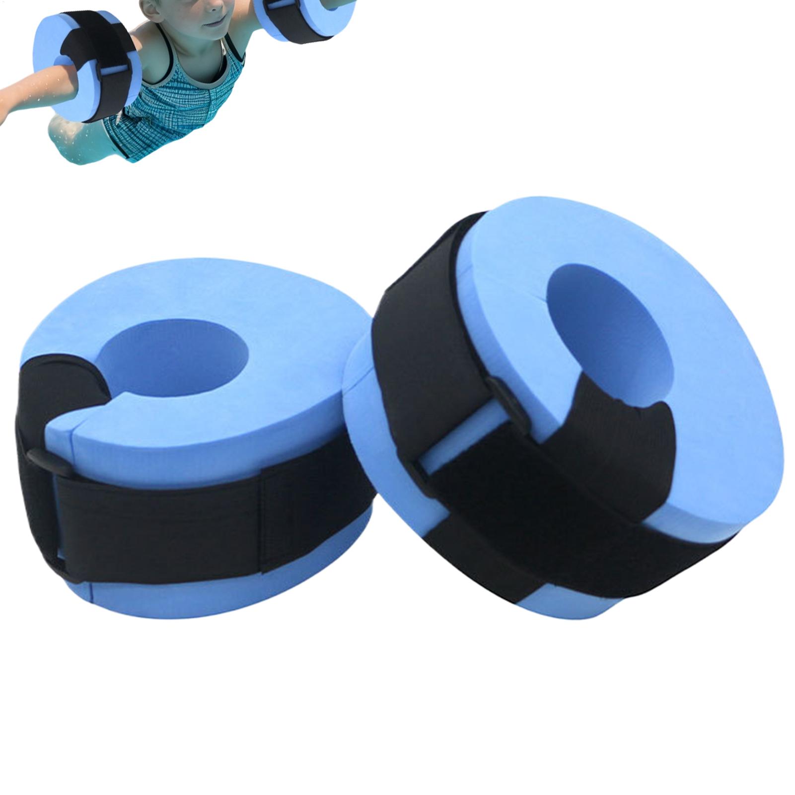 Aquatic Sports Swimming - ห่วงยางโฟมสำหรับออกกำลังกายในน้ำ 2 ชิ้น สำหรับข้อเท้าและแขน เหมาะสำหรับฟิตเนสและกีฬาทางน้ำ