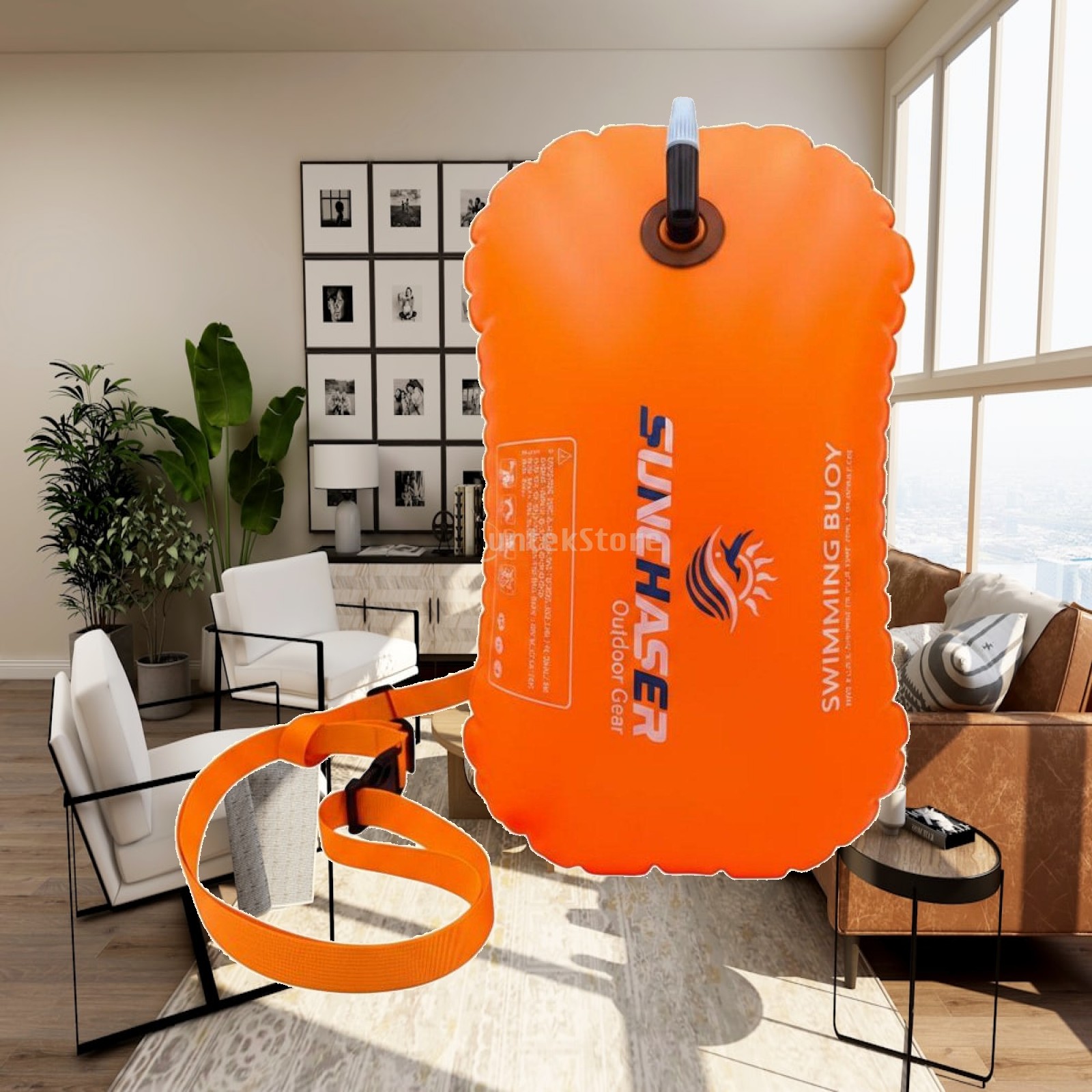Aquatic Sports Equipment - ห่วงยางเป่าลมกันน้ำสำหรับว่ายน้ำ ทุ่นลอยน้ำสีสดใสสำหรับผู้ใหญ่ อุปกรณ์กีฬาทางน้ำและว่ายน้ำ