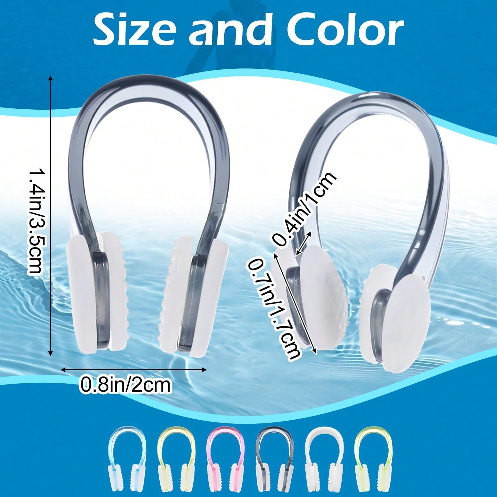 คลิปหนีบจมูกซิลิโคนกันน้ำสำหรั - Aquatic Sports Swimming บทวิจารณ์และราคา