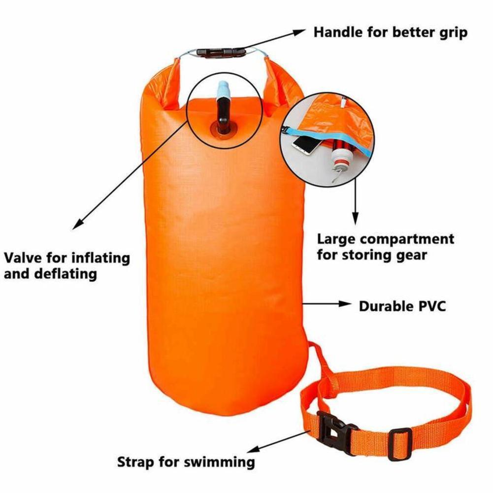 ทุ่นลอยน้ำแบบลากจูง สำหรับน้ำเ - Swim Buoy Open Water บทวิจารณ์และราคา