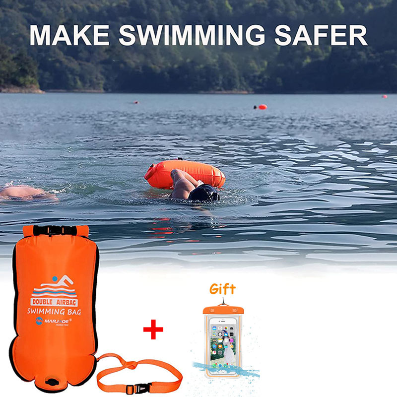20L กระเป๋ากันน้ำเป่าลมลอยน้ำไ - Swim Buoy Open Water บทวิจารณ์และราคา